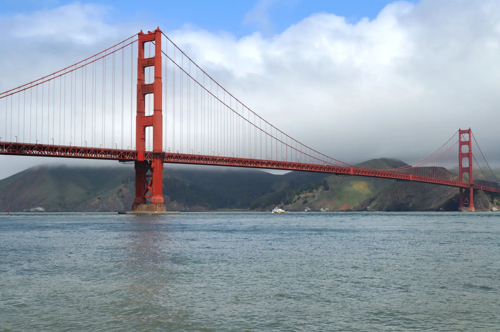 Golden Gate-bron över San Francisco Bay