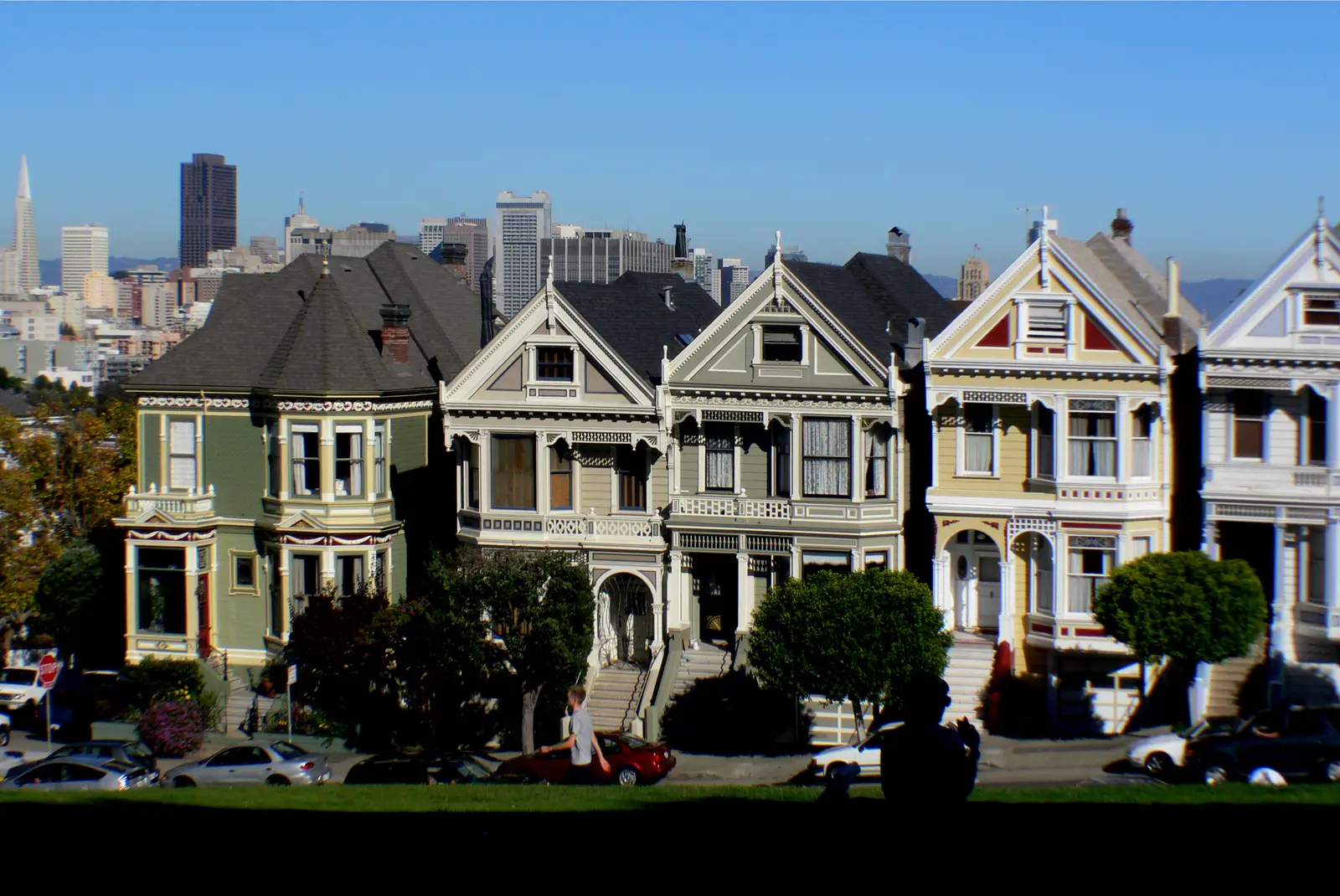 Painted Ladies vid Alamo Square i San Francisco