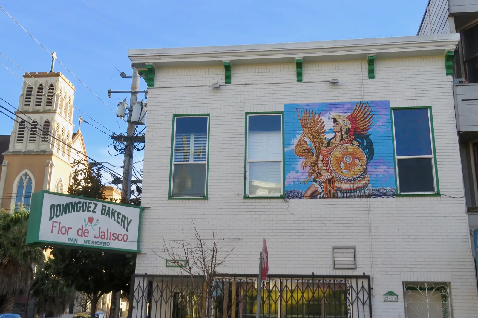 Muralmålning i Mission District i San Francisco