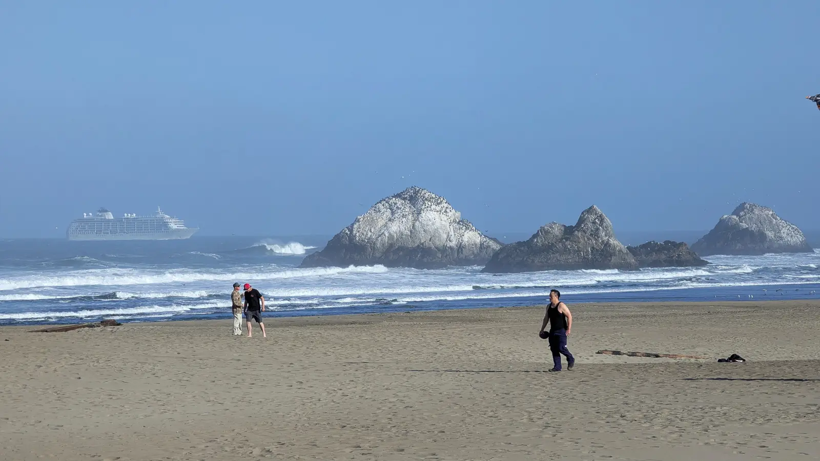 Baker Beach med utsikt mot Golden Gate-bron i San Francisco